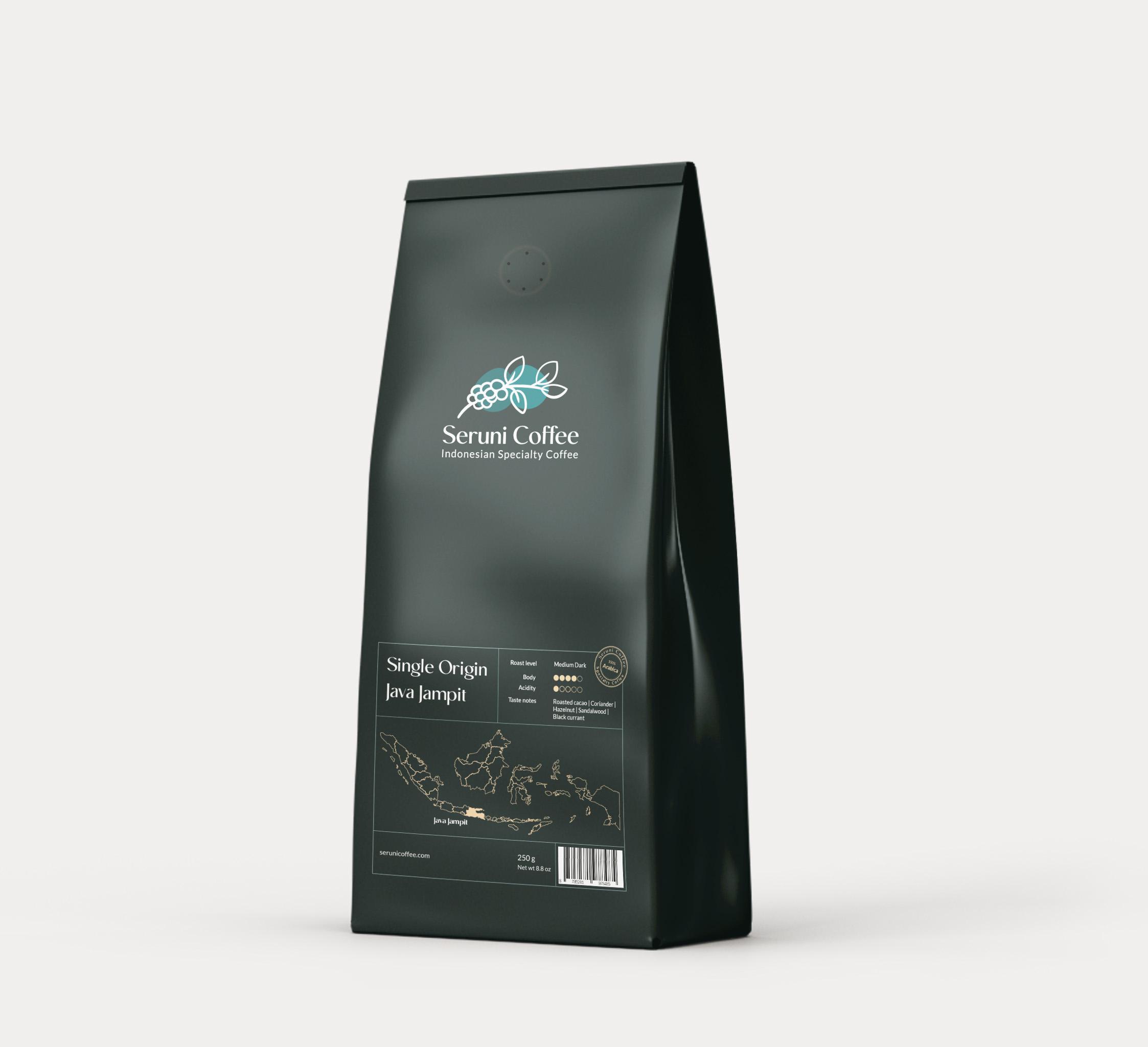 Indonesië Java Jampit | Arabica | Medium Dark Roast | Seruni Coffee 250 gr
