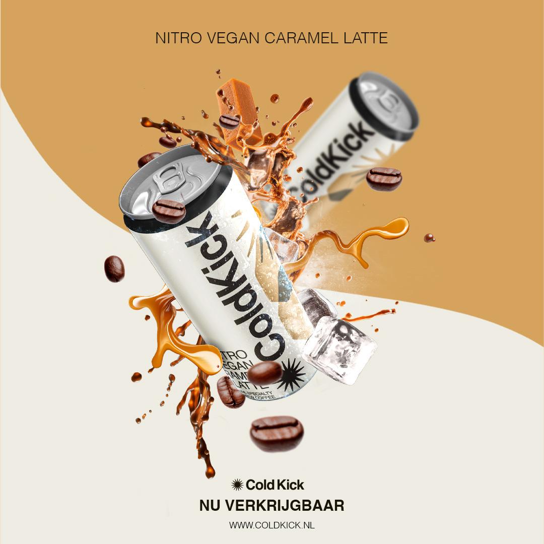 **Special Offer ** Coldkick Nitro Cold Brew Caramel Latte 40 stuks - Nu €50,95 ipv €74,95