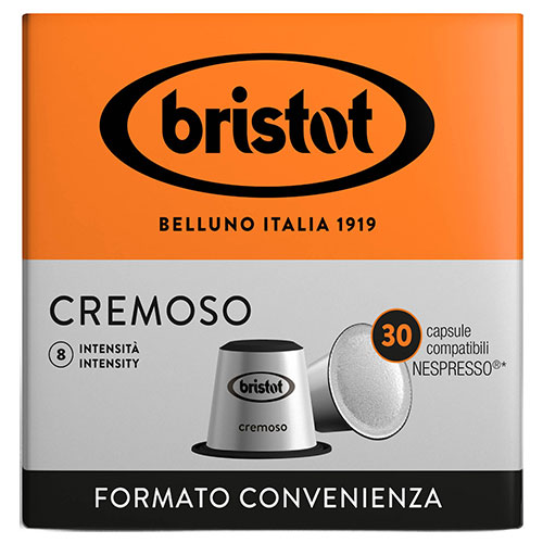 Bristot Cremoso Nespresso Compatible Capsules 30 stuks