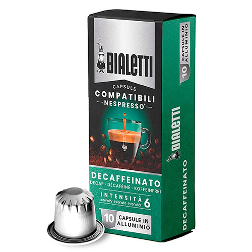 Bialetti Decaffeinato Nespresso Compatible Capsules 10st