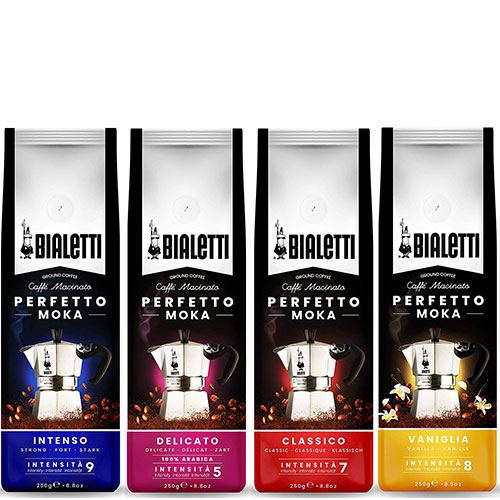 Bialetti Koffie proefpakket met Vaniglia 4 x 250 gram