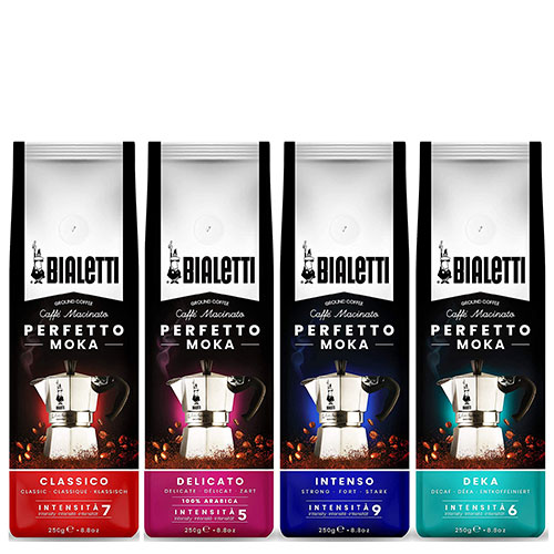 Bialetti Koffie Proefpakket met Deca 4 x 250 gram