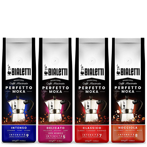 Bialetti Koffie proefpakket met Nocciola 4 x 250 gram