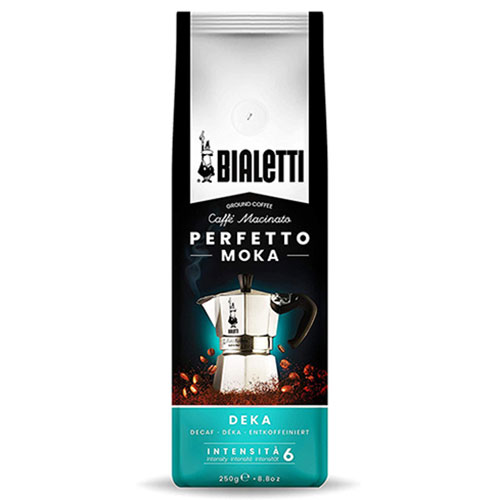 Bialetti Perfetto Moka Deka Cafeïnevrije gemalen koffie 250gr