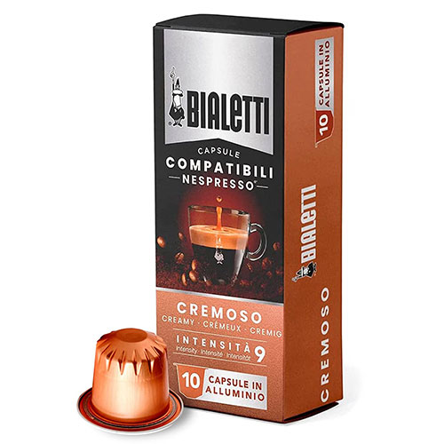 Bialetti Cremoso Nespresso Compatible Capsules 10 x 10st