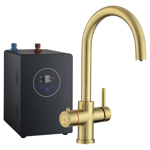 Multi-Tap Classic 3in1 Kokend Water Kraan Gold - Rond